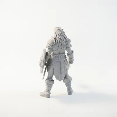 Mô hình Chiến binh Thợ săn Quái vật Fantasy 3D