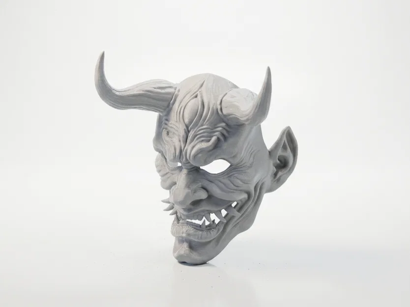 Mô hình 3D Mặt nạ quỷ Oni Nhật Bản - Image 1
