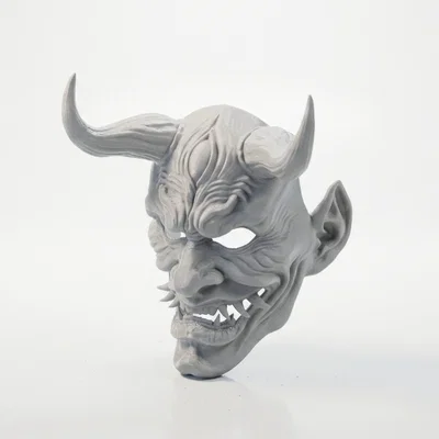 Mô hình 3D Mặt nạ quỷ Oni Nhật Bản