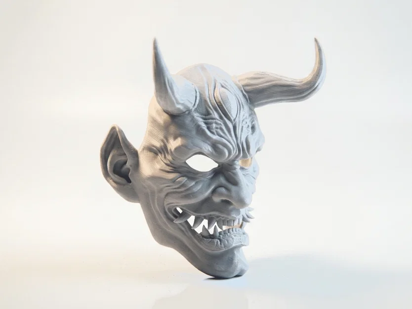 Mô hình 3D Mặt nạ quỷ Oni Nhật Bản - Image 2