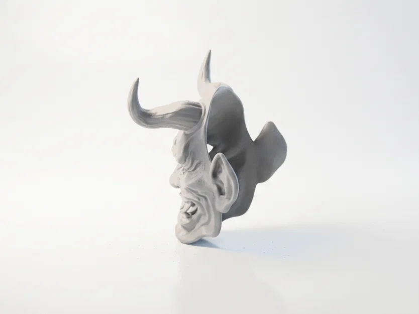 Mô hình 3D Mặt nạ quỷ Oni Nhật Bản - Image 4
