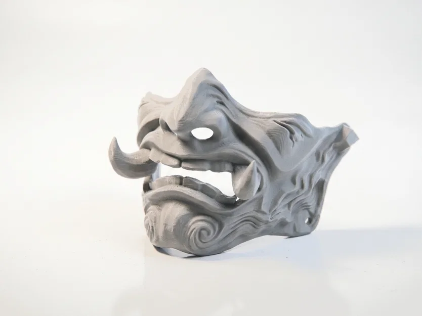 Mặt nạ quỷ Oni Nhật Bản - Mẫu in 3D nghệ thuật - Image 1