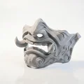 Mặt nạ quỷ Oni Nhật Bản - Mẫu in 3D nghệ thuật - Thumbnail 1