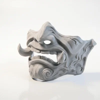 Mặt nạ quỷ Oni Nhật Bản - Mẫu in 3D nghệ thuật