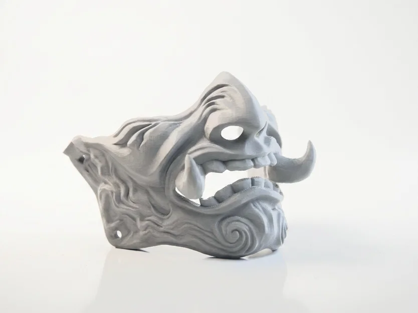 Mặt nạ quỷ Oni Nhật Bản - Mẫu in 3D nghệ thuật - Image 2