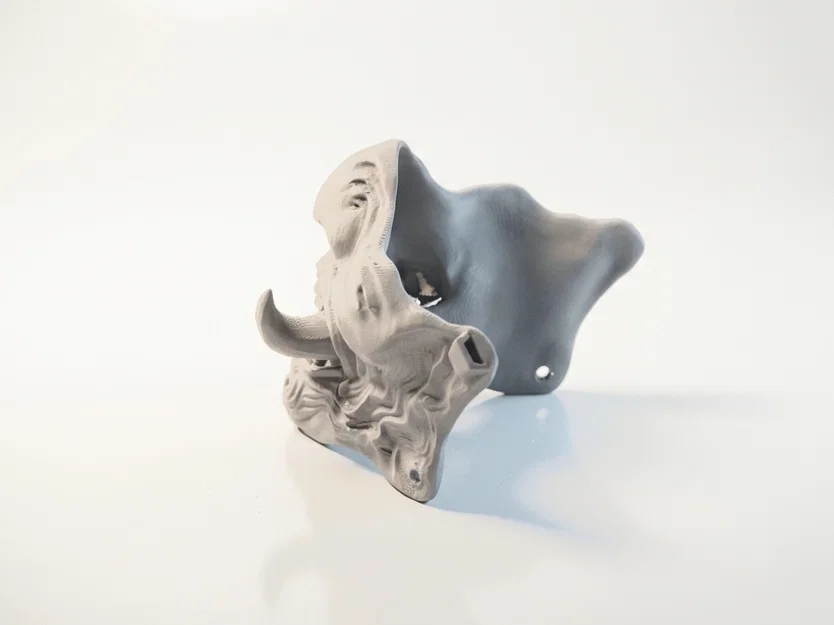 Mặt nạ quỷ Oni Nhật Bản - Mẫu in 3D nghệ thuật - Image 4
