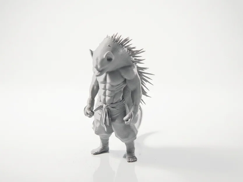 Mô hình 3D Chiến binh Người Nhím Fantasy in 3D - Image 1
