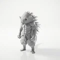 Mô hình 3D Chiến binh Người Nhím Fantasy in 3D - Thumbnail 1