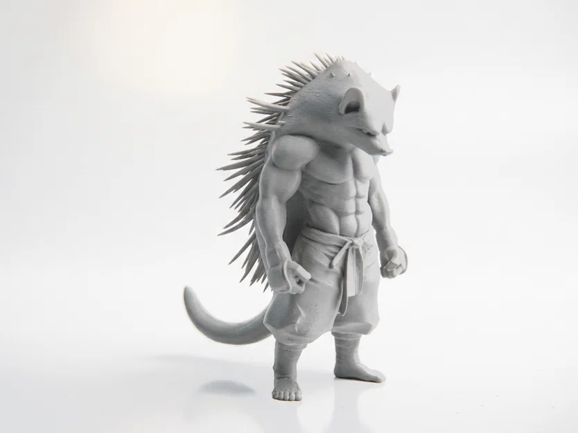 Mô hình 3D Chiến binh Người Nhím Fantasy in 3D - Image 2