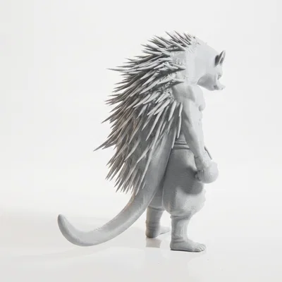 Mô hình 3D Chiến binh Người Nhím Fantasy in 3D