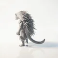 Mô hình 3D Chiến binh Người Nhím Fantasy in 3D - Thumbnail 4