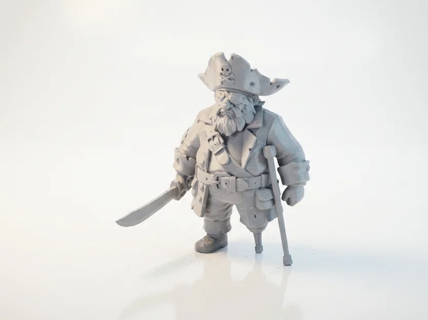 Mô hình Samurai cướp biển - Mẫu in 3D giả tưởng độc đáo - Image 1