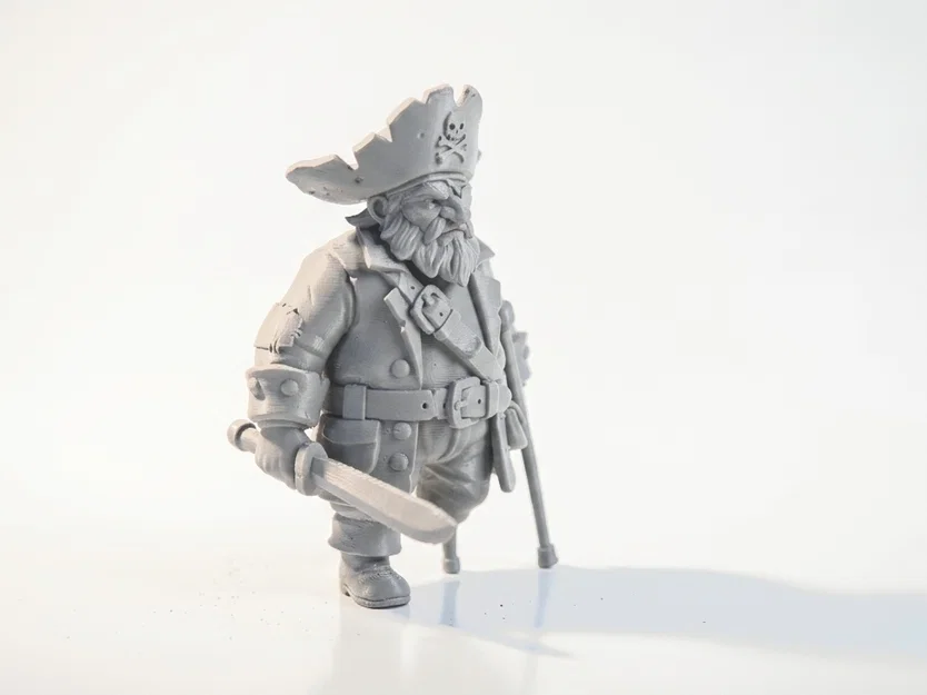 Mô hình Samurai cướp biển - Mẫu in 3D giả tưởng độc đáo - Image 2