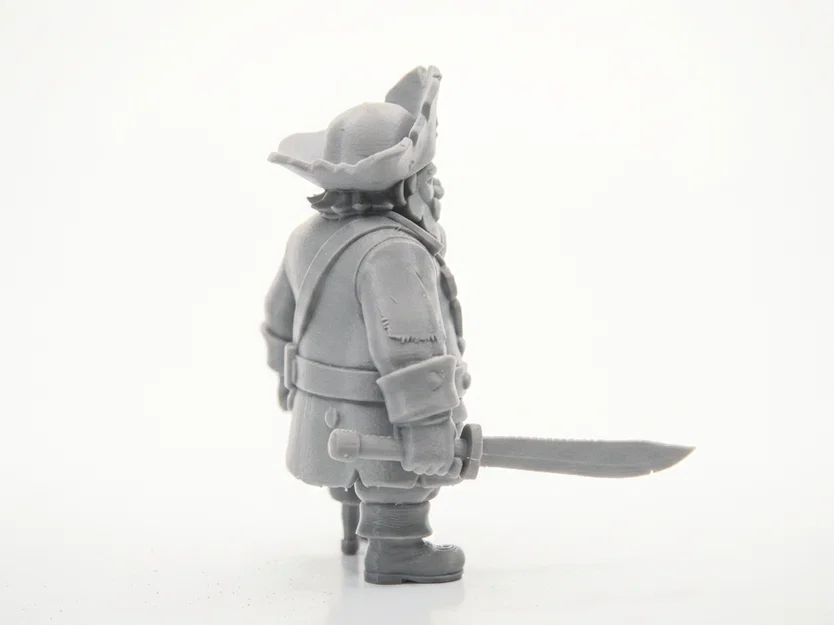 Mô hình Samurai cướp biển - Mẫu in 3D giả tưởng độc đáo - Image 3