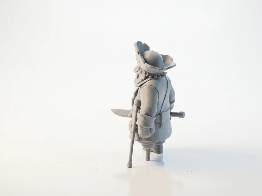 Mô hình Samurai cướp biển - Mẫu in 3D giả tưởng độc đáo - Image 4