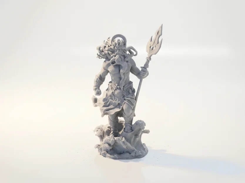 Mô hình 3D Poseidon Thần Thoại Hy Lạp - Image 1