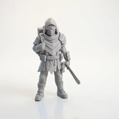 Mô hình Chiến binh Nhặt rác Hậu tận thế - File in 3D Fantasy