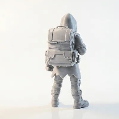 Mô hình Chiến binh Nhặt rác Hậu tận thế - File in 3D Fantasy
