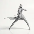 Mô hình Chiến binh Powered Warrior đầy uy lực cho máy in 3D - Thumbnail 3