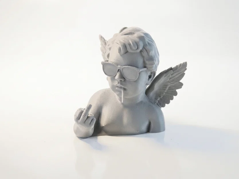 Mô hình 3D Bán thân Thiên thần Punk Cherubim đầy cá tính - Image 1