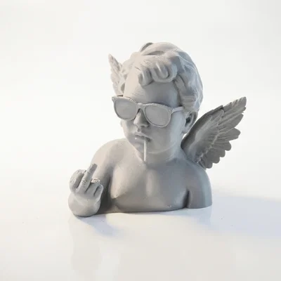 Mô hình 3D Bán thân Thiên thần Punk Cherubim đầy cá tính