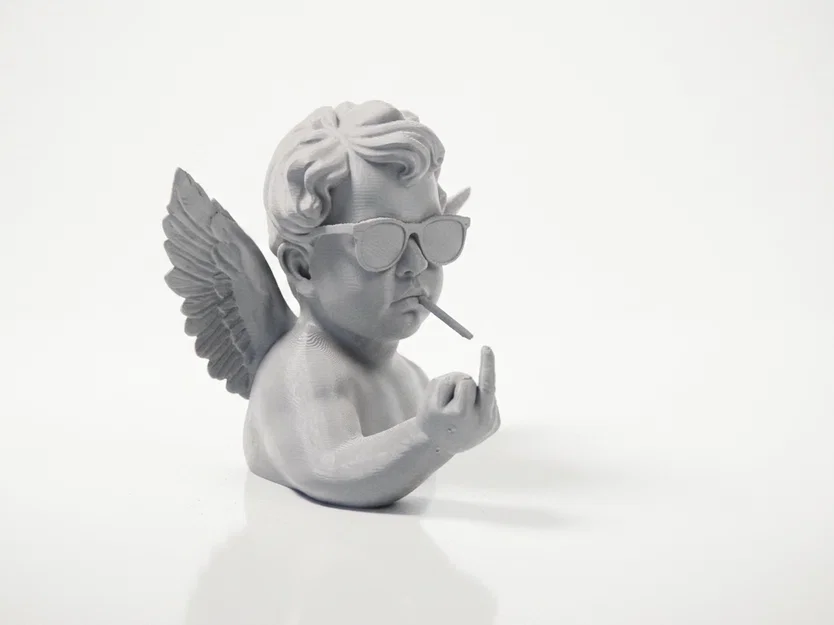 Mô hình 3D Bán thân Thiên thần Punk Cherubim đầy cá tính - Image 2