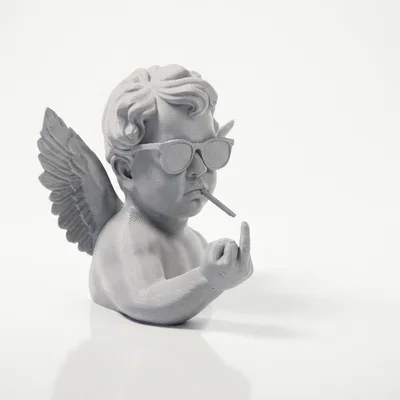 Mô hình 3D Bán thân Thiên thần Punk Cherubim đầy cá tính