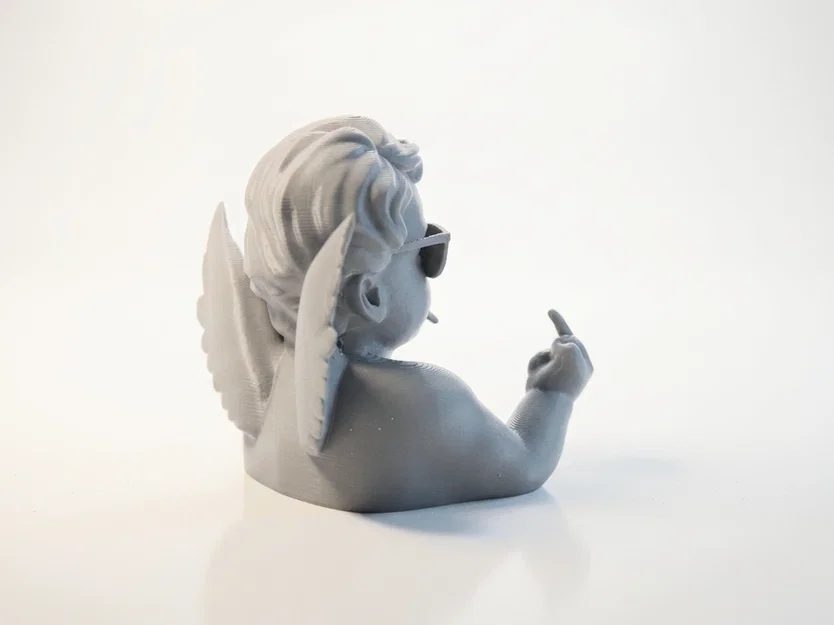 Mô hình 3D Bán thân Thiên thần Punk Cherubim đầy cá tính - Image 3