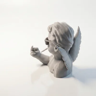Mô hình 3D Bán thân Thiên thần Punk Cherubim đầy cá tính