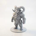 Mô hình 3D Chiến binh đầu cừu (Ram Warrior) phong cách Fantasy - Thumbnail 1