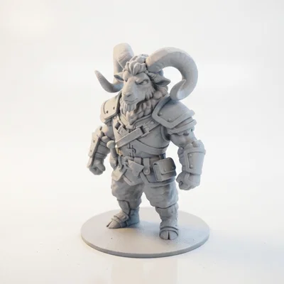 Mô hình 3D Chiến binh đầu cừu (Ram Warrior) phong cách Fantasy