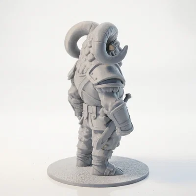 Mô hình 3D Chiến binh đầu cừu (Ram Warrior) phong cách Fantasy
