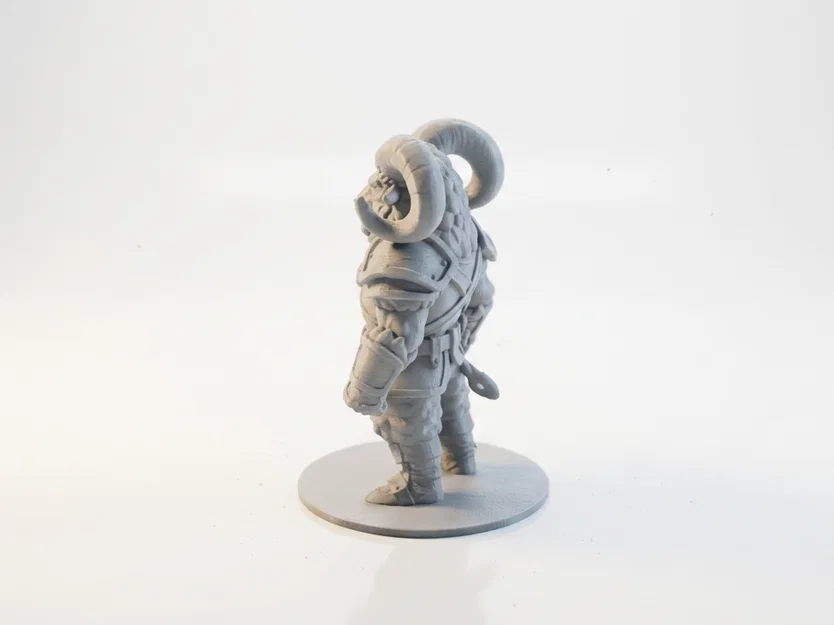Mô hình 3D Chiến binh đầu cừu (Ram Warrior) phong cách Fantasy - Image 4