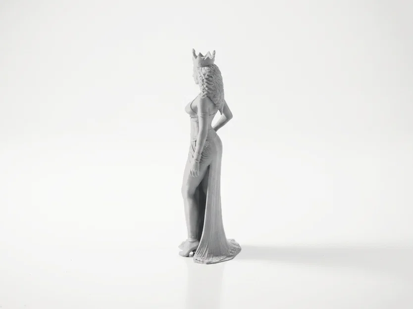 Mô hình in 3D Nữ hoàng giả tưởng - Queen Fantasy Figurine - Image 4