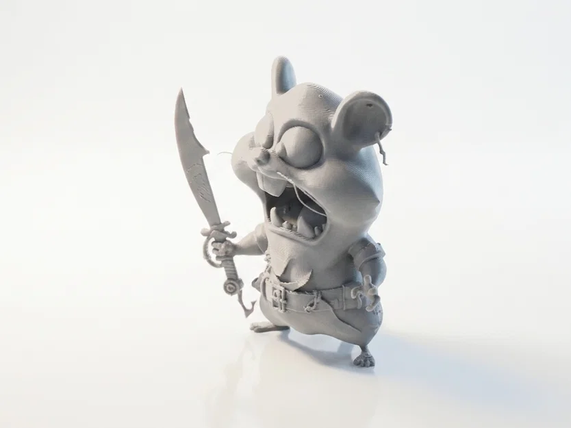 Mô hình Chuột Hải tặc - Tượng Fantasy sưu tầm in 3D - Image 1