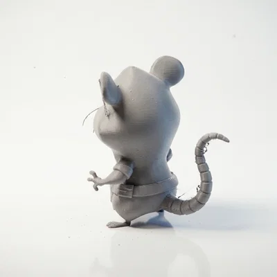 Mô hình Chuột Hải tặc - Tượng Fantasy sưu tầm in 3D