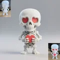 Mô hình bộ xương đáng yêu ôm trái tim (Cute Hearted Skeleton) - Thumbnail 1