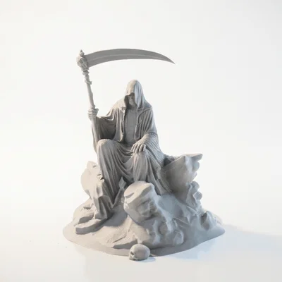 Mô hình 3D Grim Reaper Thần Chết phong cách Fantasy Mythology