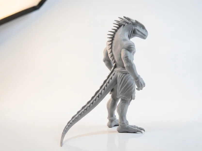 Mô hình Chiến binh Bò sát 3D Printable chủ đề Fantasy - Image 3