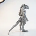 Mô hình Chiến binh Bò sát 3D Printable chủ đề Fantasy - Thumbnail 3