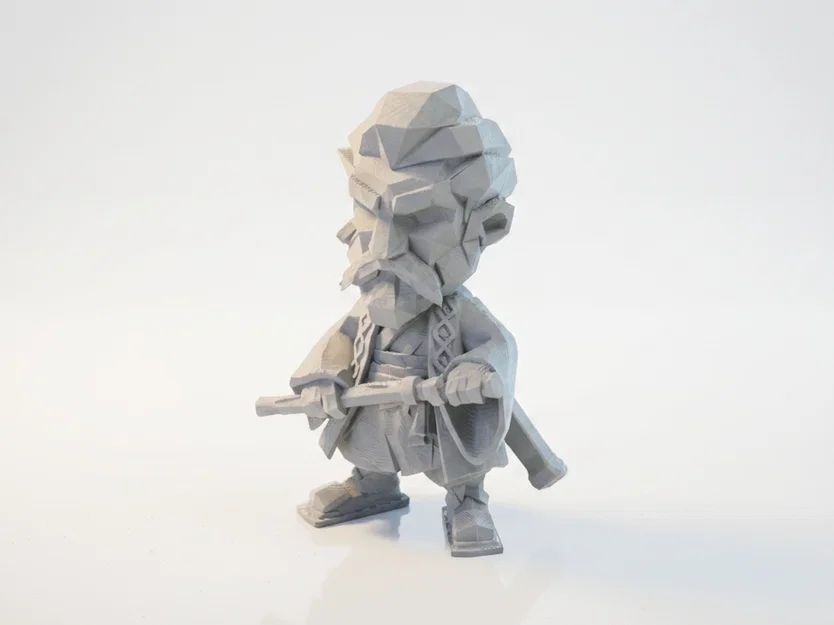 Mô hình Samurai Warrior: Tượng chiến binh phong cách Fantasy in 3D - Image 1