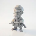 Mô hình Samurai Warrior: Tượng chiến binh phong cách Fantasy in 3D - Thumbnail 1