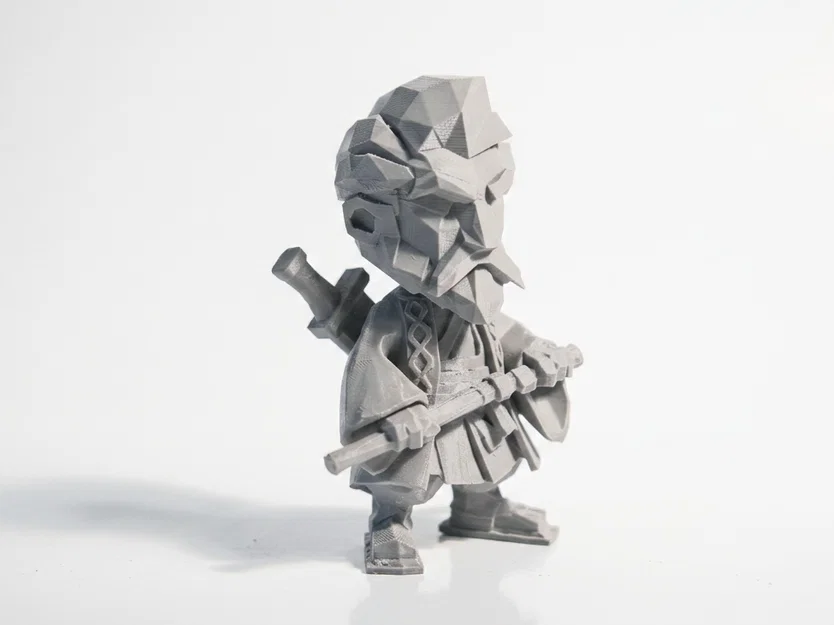 Mô hình Samurai Warrior: Tượng chiến binh phong cách Fantasy in 3D - Image 2