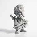 Mô hình Samurai Warrior: Tượng chiến binh phong cách Fantasy in 3D - Thumbnail 2