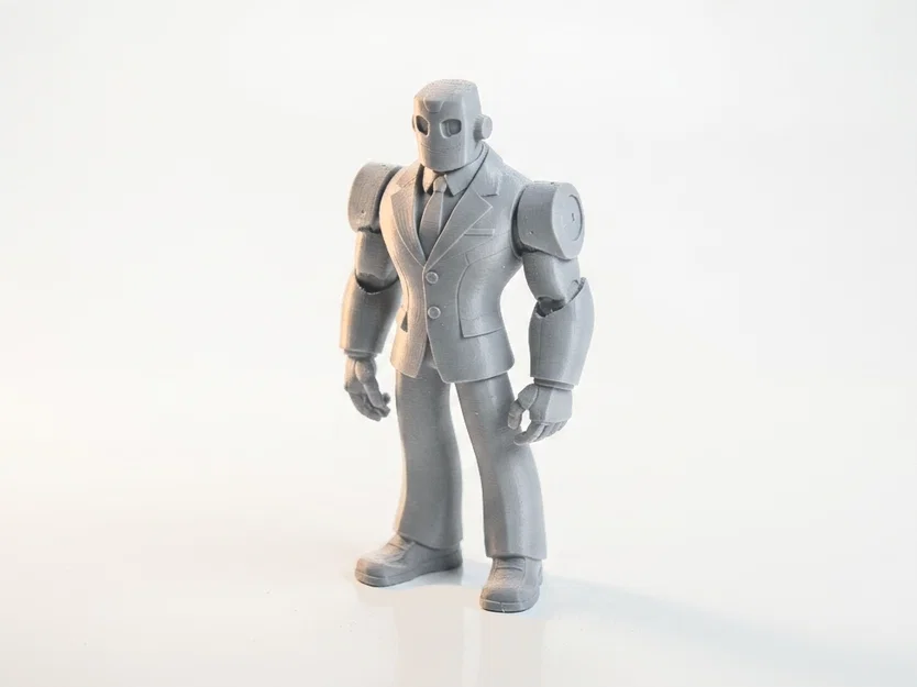 Mô hình Robot Man mặc vest - Tượng 3D in ấn tượng cho người sưu tầm - Image 1
