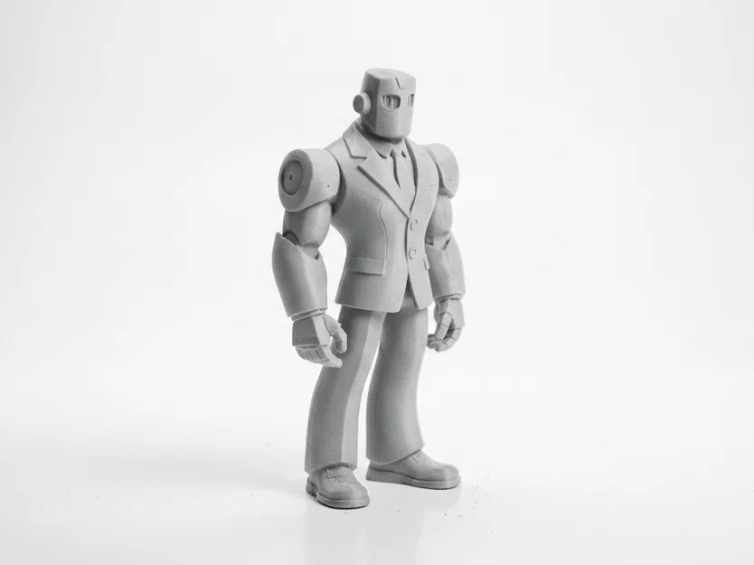 Mô hình Robot Man mặc vest - Tượng 3D in ấn tượng cho người sưu tầm - Image 2