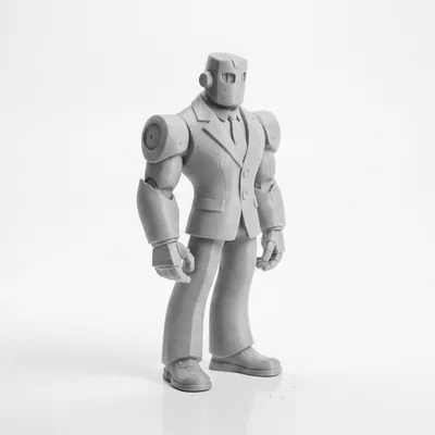Mô hình Robot Man mặc vest - Tượng 3D in ấn tượng cho người sưu tầm
