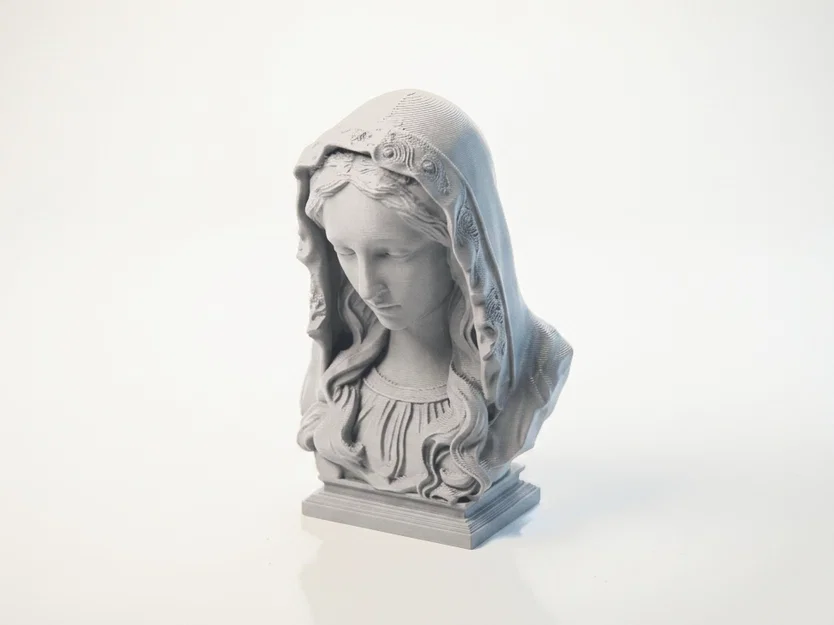 Mô hình 3D Bán thân Đức Mẹ Maria (Saint Mary Bust) dành cho in 3D - Image 1