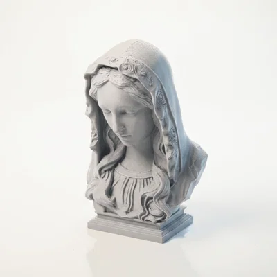 Mô hình 3D Bán thân Đức Mẹ Maria (Saint Mary Bust) dành cho in 3D