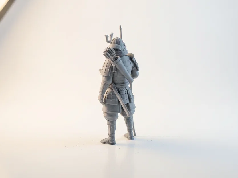 Mô hình 3D Cung thủ Samurai thời phong kiến in được - Image 4